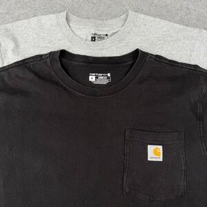 Carhartt Mens T-Shirts Medium Loose Fit Short Sleeve Pocket Tee Lot Of 2
